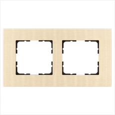 Изображение Рамка 2-постовая, алюминий Champagne